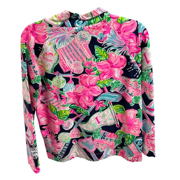 Lilly Pulitzer Girls L (8-10) Long Sleeve Honda Classic Popover Jacket Pullover - Picture 4 of 4